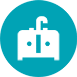Bathroom cabinet Blue circle icon
