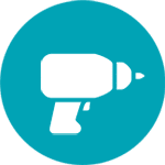 Drill Blue circle icon